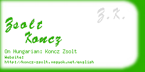 zsolt koncz business card